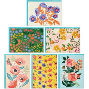 Hallmark Floral Blank Note Card Assortment (24 Blank Cards with Envelopes) for Mother's Day, Spring, Birthdays, Easter, Baby Showers, Thank You