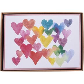 Graphique Boxed Cards, Love in Color – Includes 16 Cards with Matching Envelopes and Storage Box, Cute Stationery Made on Durable Cardstock, Cards Measure 3.25" x 4.75"
