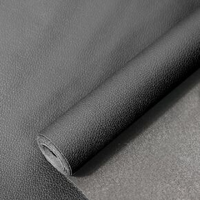 Grained Calfskin Leather 55'' x 78'', 0.75mm Thick for Upholstery DIY Crafts Faux Leather Sheets Soft PU Faux Synthetic Leather Fabric (Khaki)