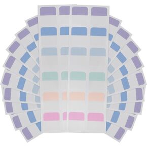 240 Pieces - 1 Inch Sticky Index Tabs - 6 Pastel Colors - 20 Sheets - 1.1" x 1.0" - Sticky Tabs for Notebooks, Documents, and More - Versatile Binder Tabs Stick On with Self-Adhesive