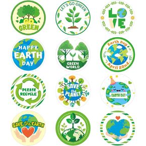 360 Pcs Save The Earth Day Stickers for Kids Environmental Protection Stickers Save Planet Earth Stickers Earth Day Decoration and Classroom Supplies