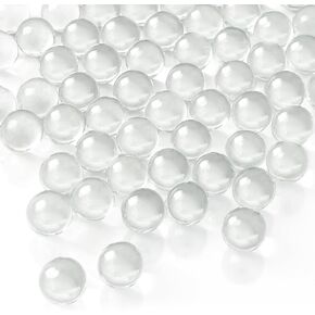 SallyFashion 75 PCS Glass Marbles Bulk, Colored Marbles for Games Fillers Table Decor DIY