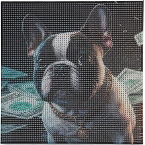 ZYSIXDPK Dog Diamond Art Kits DIY Painting for Adult 7.9 x 7.9 Inch 5D Full Drill Diamond Art for Beginners, Craftwork for Indoor Decoration