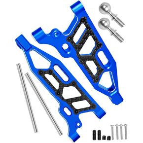 RC Alloy Front Lower Suspension Arms Upgrades Part for 1/8 Kraton 6S BLX,Outcast 6S BLX,Talion 6S BLX, Notorious 6S BLX,Aluminium Front Upper A Arms w/Pivot Balls,2pcs,Red