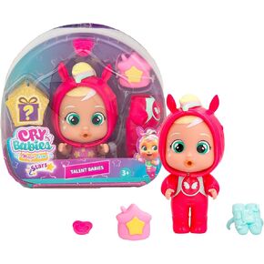 Cry Babies Magic Tears Talent Babies, Hannah - 6+ Surprises, Accessories, Great Gift for Kids Ages 3+