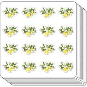 Lemon Planner Stickers, 0.5in Monthly Scrapbooking Kids DIY Arts Crafting 208-Pack