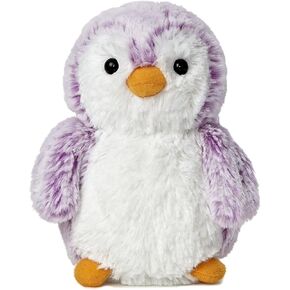 Aurora® Playful Pompom Penguin™ Brights Stuffed Animal - Vibrant Companions - Endless Fun - Violet 6 Inches