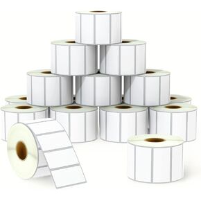 BETCKEY - 2.25" x 1" (57 mm x 25 mm) File Folder & Multipurpose Labels Compatible with Zebra & Rollo Label Printer,Premium Adhesive & Perforated [2 Rolls, 3000 Labels]