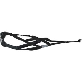 Neewa X-Back Racing Harness - Medium/Large, Black | High-Performance, Reflective Gear for Slim, Long-Bodied Dogs | Suitable for Canicross, Skijoring | Neck 16in, Chest 30in, Back 24in