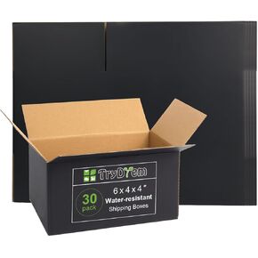 Cute Colorful Shipping Boxes, 8x8x4 Inch Gift Packaging Boxes, Pack of 30