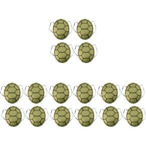 Toyandona Turtle Shell Decorations 16 PCS Eva Turtle Shell Performance Costume Toddler Child Childty Turtle Shell الحلي