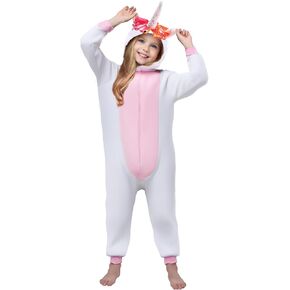 Unicorn Costumes for Girls Hooded Unicorn Onesie for Cosplay Halloween Costume