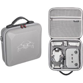 Mini 4 Pro RC-N2 Case, Portable PU Leather Travel Bag Carrying Case for DJI Mini 4 Pro Drone Accessories with DJI RC- N2 Controller (No Screen Remote Controller) and Other Accessories (Gray)
