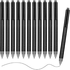 Temiary 12Pcs Retractable Erasable Gel Pens Green, Make Mistakes Disappear, 0.5mm Fine Point Smooth Writing, No Smudge for Drawing Writing Planner and Crossword Puzzles (Green)