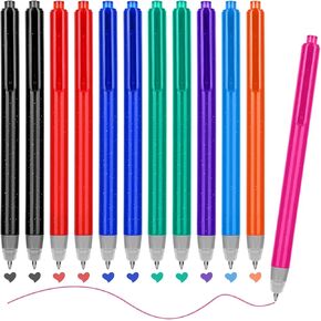 Temiary 12pcs قابلة للاسترخاء أقلام هلام أقلام ، تختفي الأخطاء ، وكتابة ناعمة 0.5 ملم ، ولا تلطخ لرسم مخطط الكتابة والألغاز المتقاطعة (الأخضر) in Kuwait