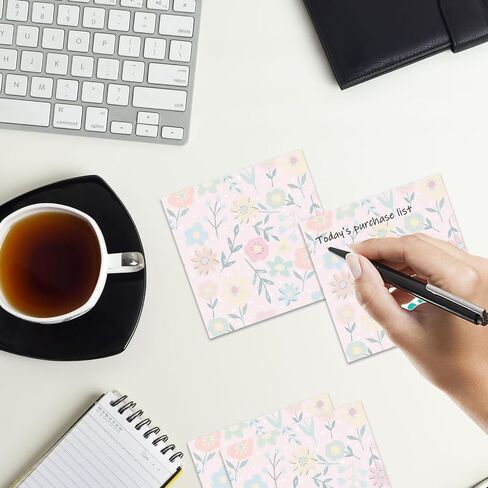 Sticky Notes 3x3 Inches, 2 Pads Cute Colorful Self-Stick Note Pads, Easy to Post for Home, Office and Daily Life Organization Cute Bat in Kuwait