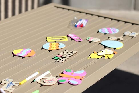 JOYIN 24 Pcs Foam Easter Egg Magnet Craft Kit, Easter Craft Kits DIY Animal and Egg Magnet Set for Kids Favor Classroom Homeschool Art Decor, Art and Craft Supplies Party Favors in Saudi Arabia