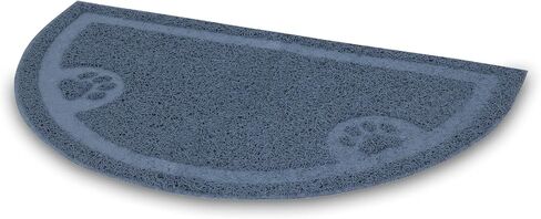PETMATE LITTER CATCHER MAT 1/2 CIRCLE , Ice Blue in Saudi Arabia