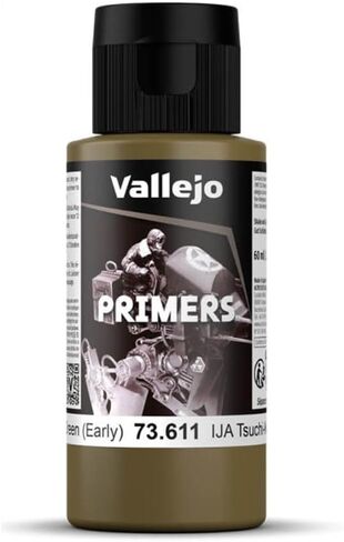 Vallejo - Surface Primer Color | الأرض الأخضر في وقت مبكر 60 مل. (2.02 fl.oz.) | الانتهاء غير اللامع وتجفيف سريع | مثالي للبثوية والالتصاق الرائع للتماثيل ونماذج الحجم in Kuwait