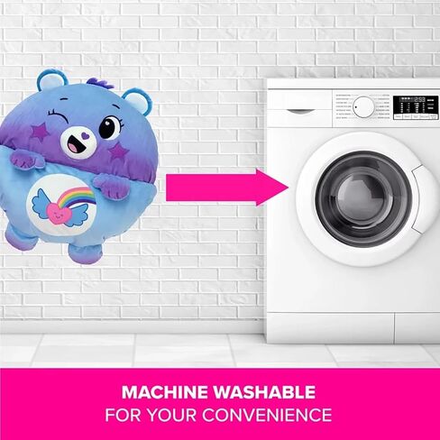 حفاضات سعيدة: Care Bears Sleep Sack Medium - Dream Bright Bear - 54 × 20 ، 2 -in -1: تفتح الشخصية الفخمة في حقيبة نوم ، حيوان ناعم ، أطفال 3+ in Kuwait