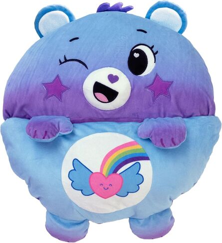 حفاضات سعيدة: Care Bears Sleep Sack Medium - Dream Bright Bear - 54 × 20 ، 2 -in -1: تفتح الشخصية الفخمة في حقيبة نوم ، حيوان ناعم ، أطفال 3+ in Kuwait