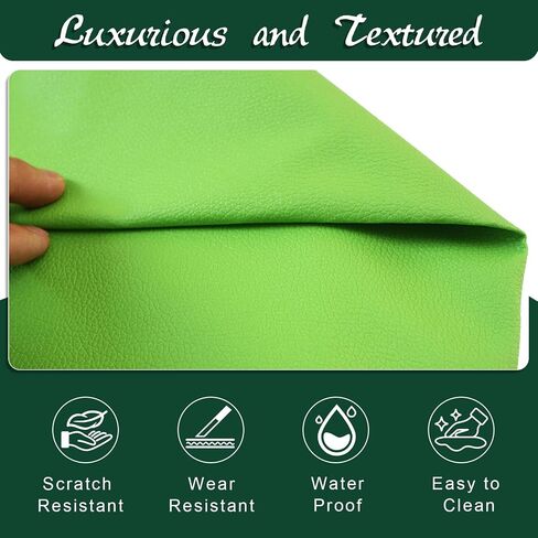 Grained Calfskin Leather 55'' x 78'', 0.75mm Thick for Upholstery DIY Crafts Faux Leather Sheets Soft PU Faux Synthetic Leather Fabric (Khaki) in Saudi Arabia