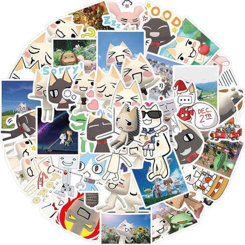50pcs Cute Cartoon Inoue Toro Stickers for Kids Teens, Game Sticker Vinyl Waterproof Stickers for Skateboard Laptop Luggage Fridge DIY Decal in Kuwait