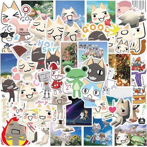 50pcs Cute Cartoon Inoue Toro Stickers for Kids Teens, Game Sticker Vinyl Waterproof Stickers for Skateboard Laptop Luggage Fridge DIY Decal in Kuwait