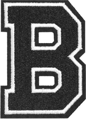 3 Pieces 3.14inch Iron on Letter Patch, Full Embroidery Letter Patch, Iron Alphabet Letter A-Z Iron on Sew on Patches for Clothes, Dress, Hat, Socks, Jeans, DIY Accessories, 3.14inch (Black, C) in Saudi Arabia