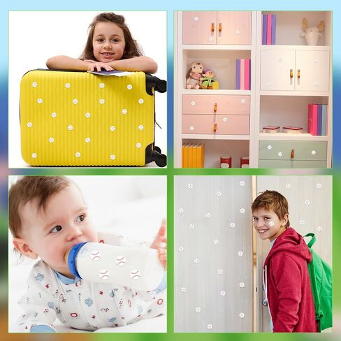 10 Sheets Baseball Stickers, 0.5in Sports Ball Stickers Labels Self-Adhesive Sports Stickers Small Waterproof Envelope Gift Bag Seal for Baseball Theme Party Decor Supplies Team Gifts in Kuwait