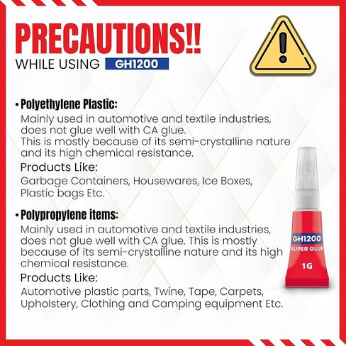 1 غرام (حزمة من 24) استخدام واحد غراء فائق كل الغرض - Superglue - غراء CA لاصق سميك وقوي للحرف DIY ، السيراميك ، الإطار ، الجلود ، المعادن وما إلى ذلك in Kuwait