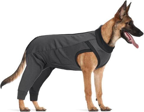 Lelepet Dog Recovery Suit for Rear Legs,Dog Leg Sleeve to Stop Licking,Lick Sleeve for Dogs Rear Legs Abdomen,Dog Onesie for Surgery Female Male,Dog Pants to Prevent Licking,Dog Cone Alternative in Saudi Arabia