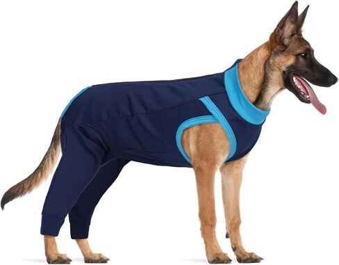 Lelepet Dog Recovery Suit for Rear Legs,Dog Leg Sleeve to Stop Licking,Lick Sleeve for Dogs Rear Legs Abdomen,Dog Onesie for Surgery Female Male,Dog Pants to Prevent Licking,Dog Cone Alternative in Saudi Arabia