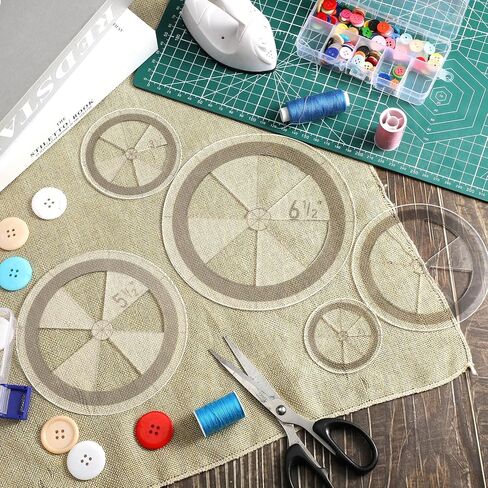 Geyee 5 PCS Circle Ruler Template Template Set Set Dircle Templates for Upenting Arcers Arc ، 5 أحجام (أنيقة) in Kuwait