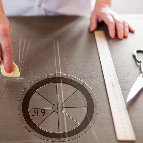 Geyee 5 PCS Circle Ruler Template Template Set Set Dircle Templates for Upenting Arcers Arc ، 5 أحجام (أنيقة) in Kuwait