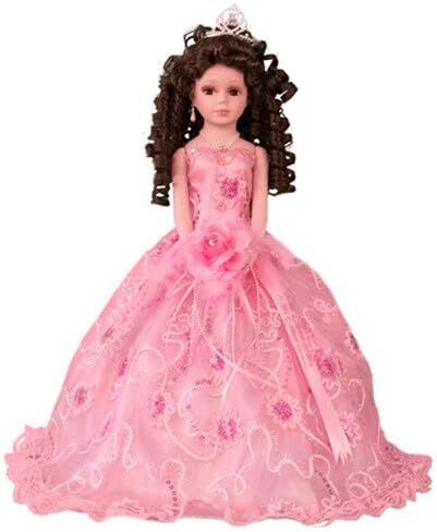 18" Porcelain Quinceanera Umbrella Doll (Quince Anos)~ KK18725-3 ~ (Pink) in Saudi Arabia