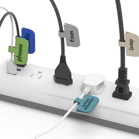 Cable Labels Large Size, XIAOXI Write On Cord Label, Wire Labels, Cable Tags and Wire Tags for Cable Management and Identification - 40 Pcs (Multi-Color) in Saudi Arabia