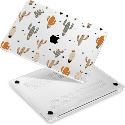 Case for MacBook Pro 13 inch 2022 2020 Released A2338 M2 M1 Chip/A2251/A2289, Laptop Hard Shell Case with Keyboard Cover & Screen Film & OTG Adapter & 2 Webcam Covers, Cute Cactus in Kuwait