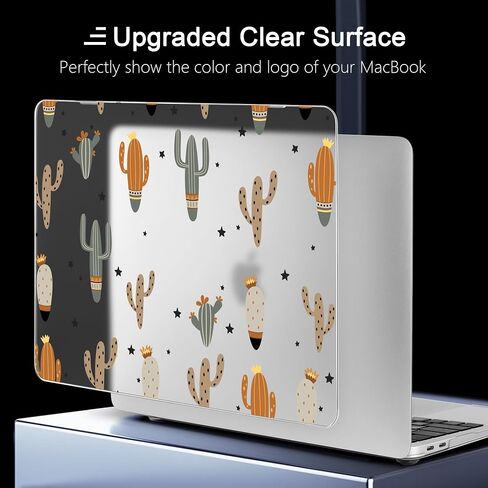 Case for MacBook Pro 13 inch 2022 2020 Released A2338 M2 M1 Chip/A2251/A2289, Laptop Hard Shell Case with Keyboard Cover & Screen Film & OTG Adapter & 2 Webcam Covers, Cute Cactus in Kuwait