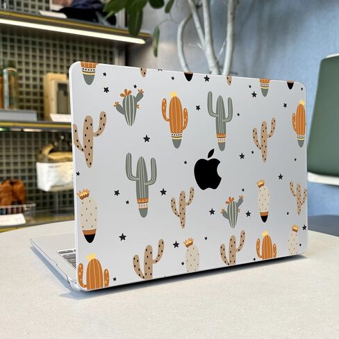 Case for MacBook Pro 13 inch 2022 2020 Released A2338 M2 M1 Chip/A2251/A2289, Laptop Hard Shell Case with Keyboard Cover & Screen Film & OTG Adapter & 2 Webcam Covers, Cute Cactus in Kuwait