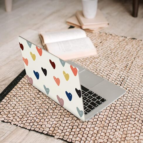Seorsok Compatible with Old Version MacBook Air 13.3 inch Case Models A1369 & A1466(2010-2015 2017 Release) Protective Plastic Hard Shell Case & Keyboard Cover,Colourful Heart in Saudi Arabia