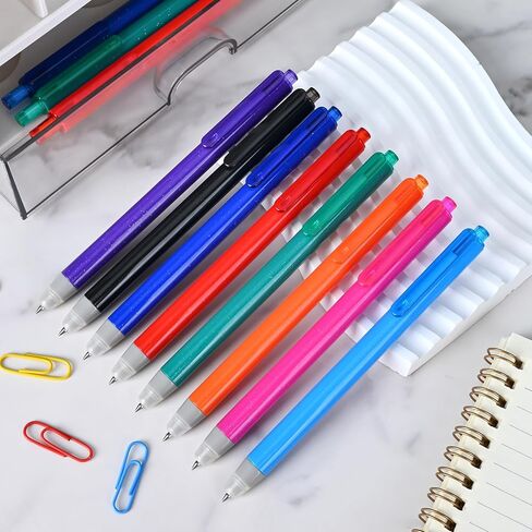 Temiary 12pcs قابلة للاسترخاء أقلام هلام أقلام ، تختفي الأخطاء ، وكتابة ناعمة 0.5 ملم ، ولا تلطخ لرسم مخطط الكتابة والألغاز المتقاطعة (الأخضر) in Kuwait