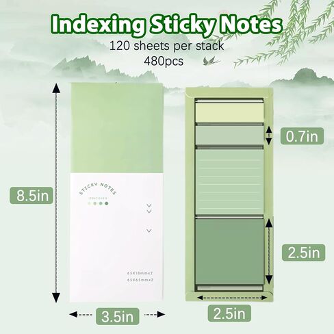 Aesthetic Stationery Set of 4,including 6 Mini Correction Tapes 6 Retractable Black Ink Pens 0.5mm Fine Point Paper Corrective Pen 6 Succulent Push Pins Self Stick Index Tabs(Green) in Saudi Arabia