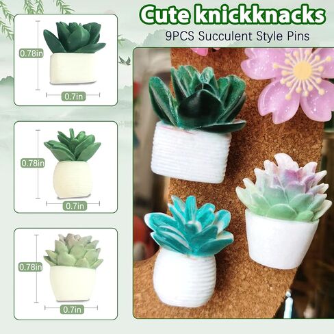 Aesthetic Stationery Set of 4,including 6 Mini Correction Tapes 6 Retractable Black Ink Pens 0.5mm Fine Point Paper Corrective Pen 6 Succulent Push Pins Self Stick Index Tabs(Green) in Saudi Arabia