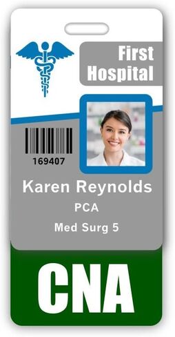 CNA Badge Buddy Vertical w/Height & Weight Conversion Charts (Pink) in Kuwait