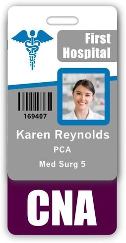 CNA Badge Buddy Vertical w/Height & Weight Conversion Charts (Pink) in Kuwait