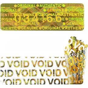 360 pcs Tamper Proof Hologram Stickers High Security Tamper Evident Seal Warranty Void Original Genuine Authentic Holographic Labels/Stickers w/Unique Sequential Serial Numbering(Silver)