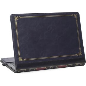 TYTX Compatible with MacBook Pro Case 13 Inch, PU Leather MacBook Case fits for Model M2, 2024, 2023, 2022-2016 A2338 M1 A2251 A2289 A2159 A1989 A1708 A1706, Laptop Case with Pen Holder, Blue