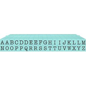 Contact USA Large 36 Piece American Typewriter Uppercase Pegz Pool Blue