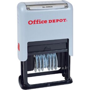 Office Depot Self-Inking Numberer, Black, 034210